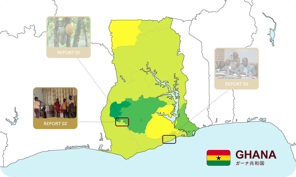 ガーナ現地視察マップ