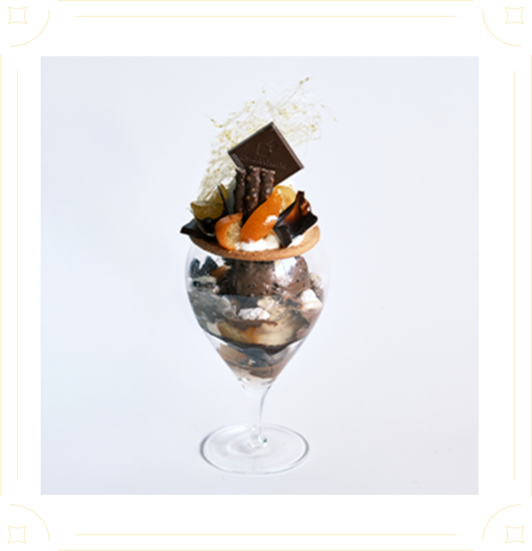 seasonal parfait chocolat -ショコラ　山椒　柑橘-