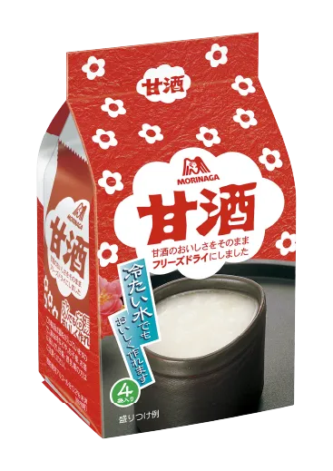 甘酒フリーズドライ品質アップデザイン変更パッケージ