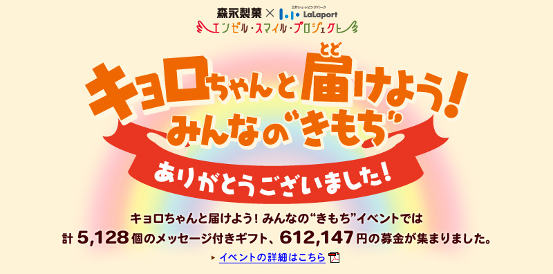キョロちゃんと届けよう みんなの きもち ありがとうございました キョロちゃんと届けよう みんなの きもち ありがとうございました