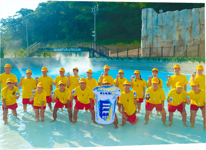 東京サマーランドの従業員の皆さんに、差し入れしました。