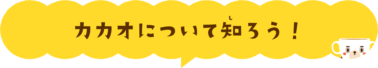 カカオについて知ろう！