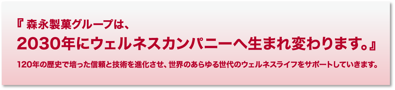 2030年にウェルネスカンパニーへ