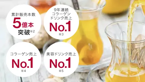 累計販売本数5億本突破