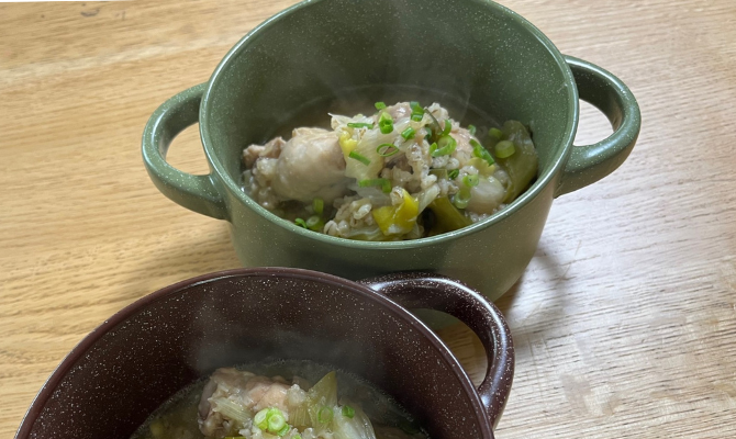 もち麦入り参鶏湯