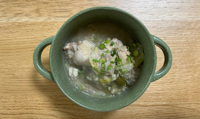もち麦入り参鶏湯