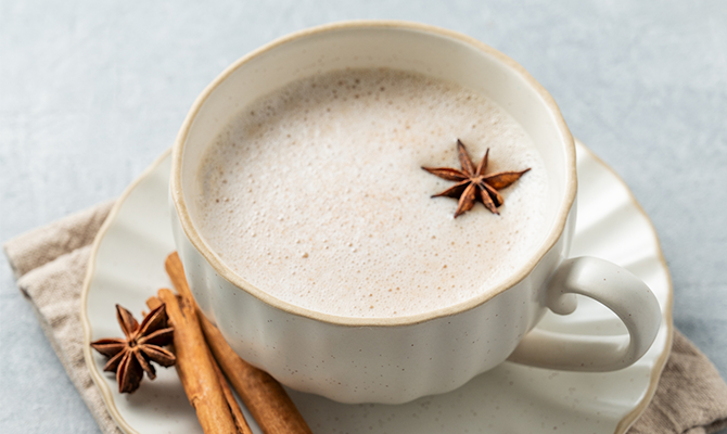 ホット甘酒豆乳チャイ