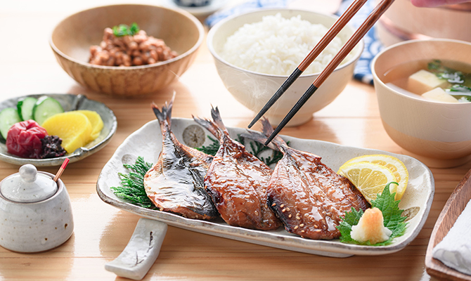 栄養バランスのよい朝食