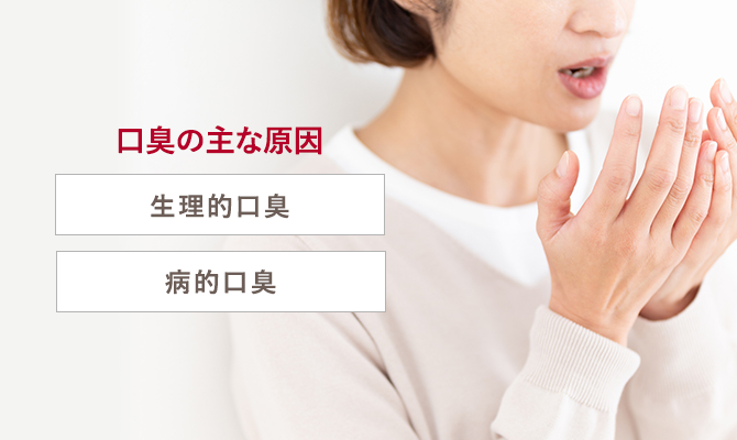 口臭の主な原因 ・生理的口臭 ・病的口臭