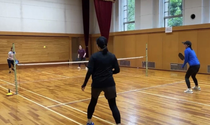 ピックルボール・プレイの様子