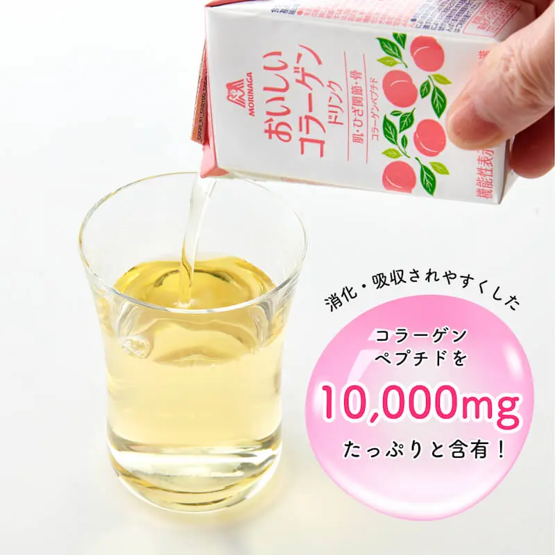 消化・吸収されやすくしたコラーゲンペプチドを10,000mgたっぷりと含有！