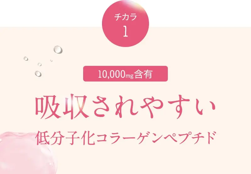 チカラ1 吸収されやすい低分子化コラーゲンペプチド