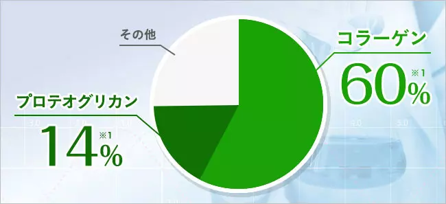 コラーゲンとプロテオグリカン構成比