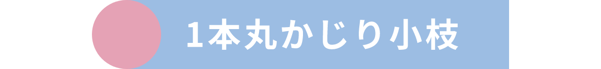 1本丸かじり小枝