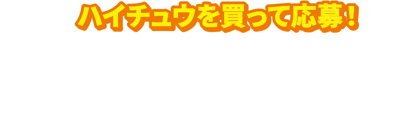 ハイチュウを買って応募！ ハイチュウを購入したレシートで応募できるプレゼントキャンペーンを実施中！アメリカンな今だけの限定グッズを手に入れよう！