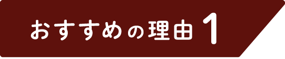 おすすめの理由1