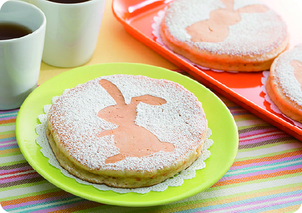 うさぎのにんじんホットケーキ