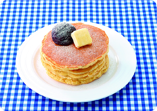 ごはん入りホットケーキ〜あんこ添え〜