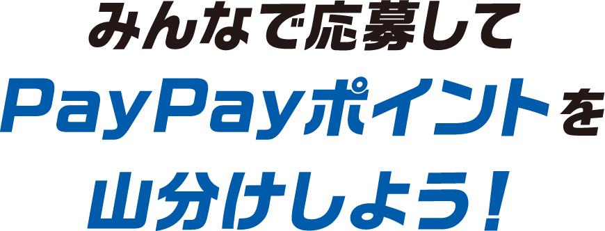 みんなで応募してPayPayポイントを山分けしよう！
