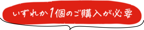 いずれか1個のご購入が必要