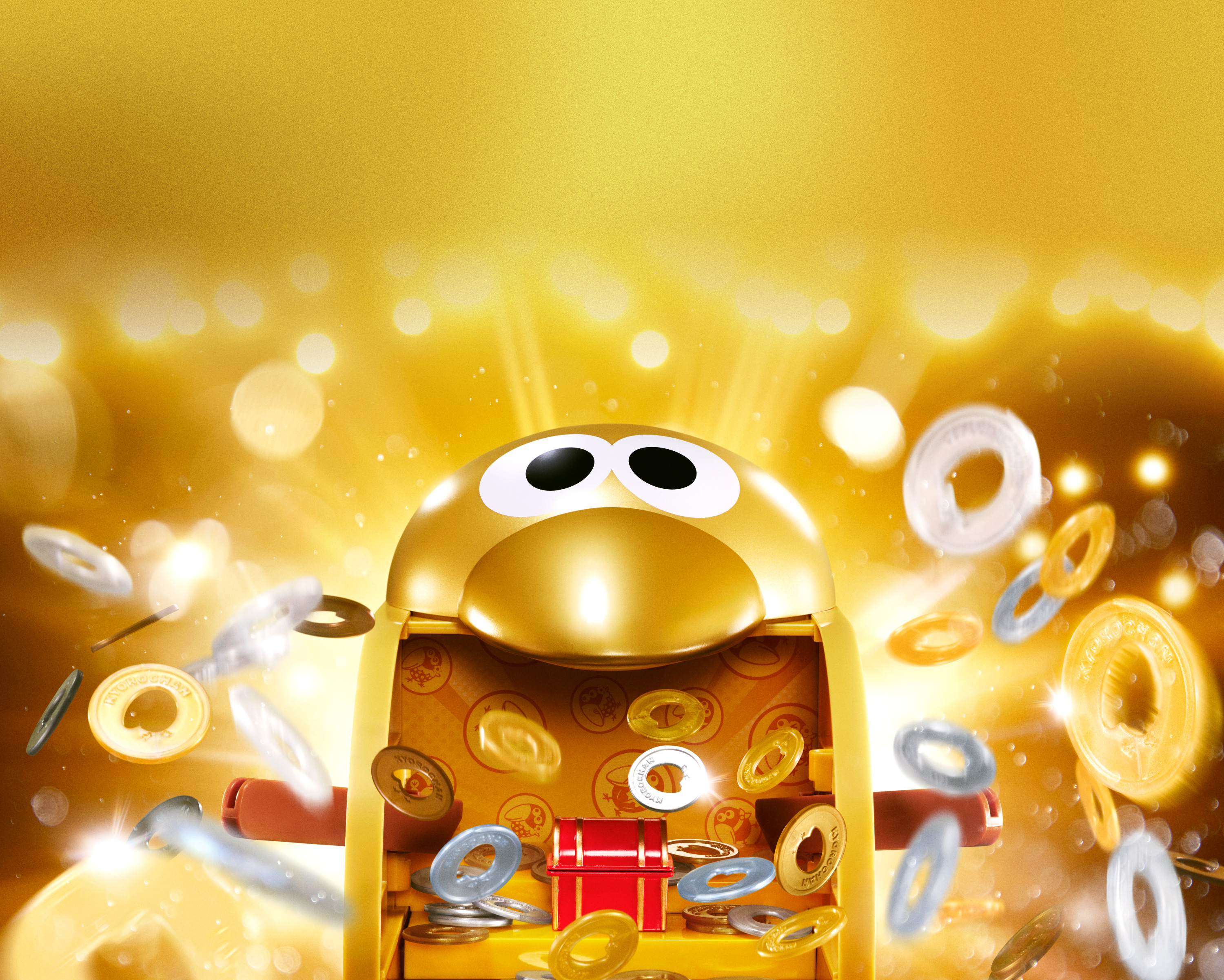 金のキョロメダル缶