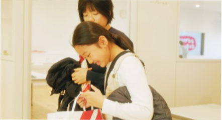 お土産受け渡し