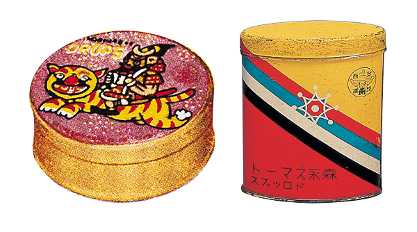 1960年代 森永 アーモンドタップ キャンデー 缶 パッケージ 菓子 昭和