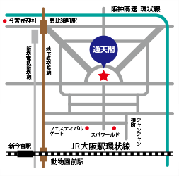 通天閣店地図