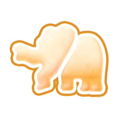ゾウ2個型