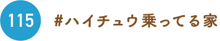 ハイチュウ乗ってる家