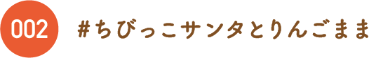 ちびっこサンタとりんごまま