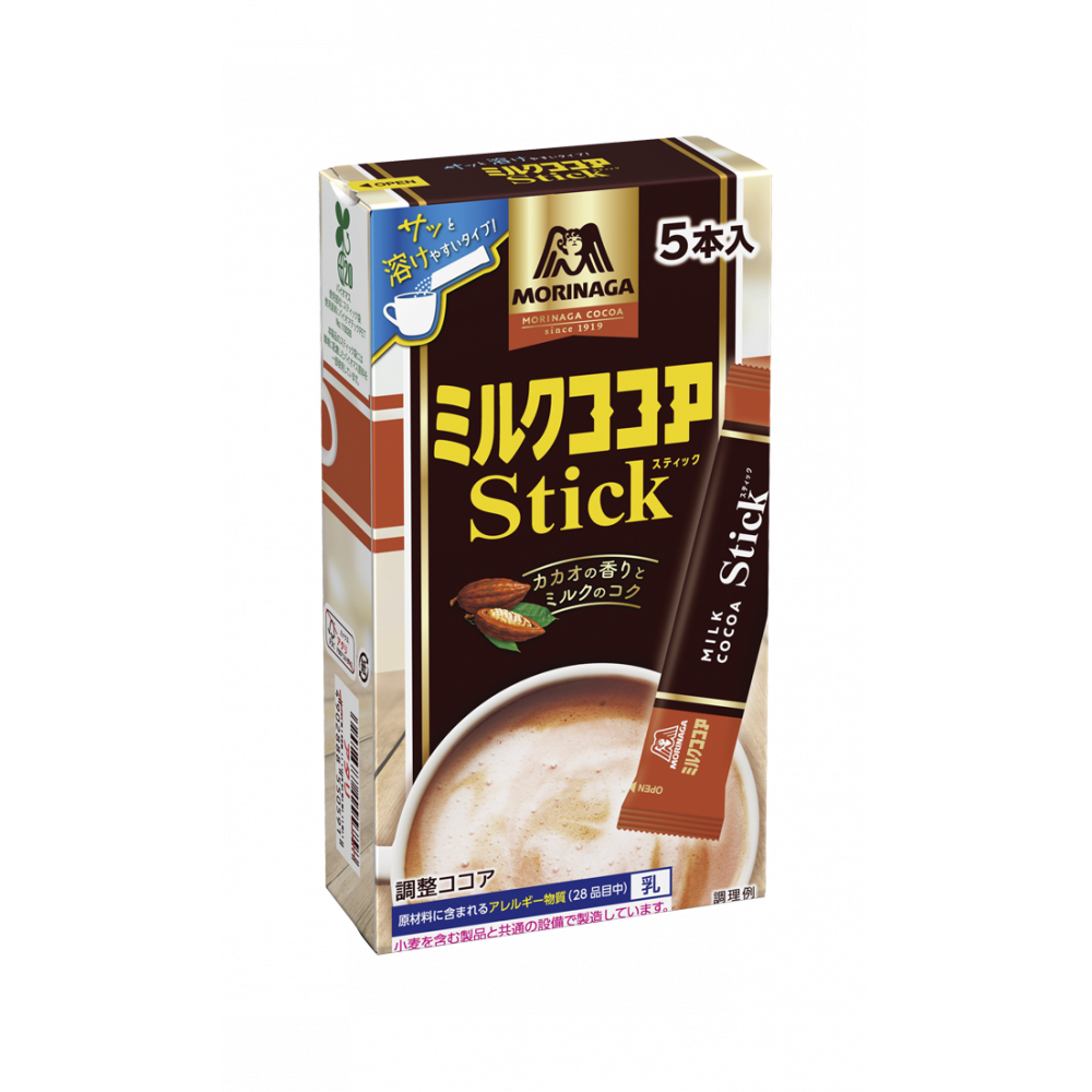 ミルクココアスティック5本 | ココア | 食品・飲料 | 森永製菓株式会社