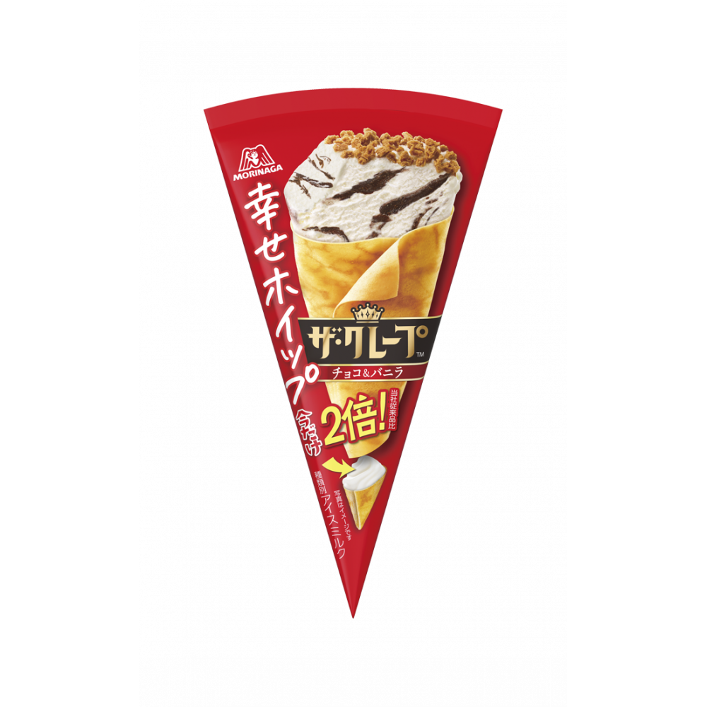 商品写真：ザ・クレープ＜チョコ＆バニラ＞ホイップ２倍