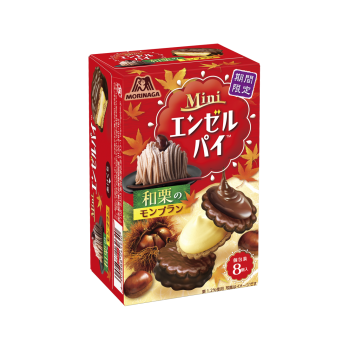 ミニエンゼルパイ 和栗のモンブラン ビスケット 菓子 商品情報 森永製菓株式会社