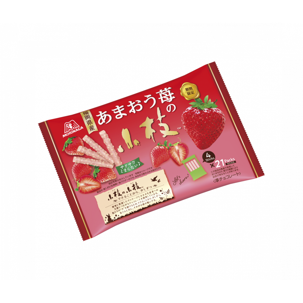 商品写真：あまおう苺の小枝ティータイムパック