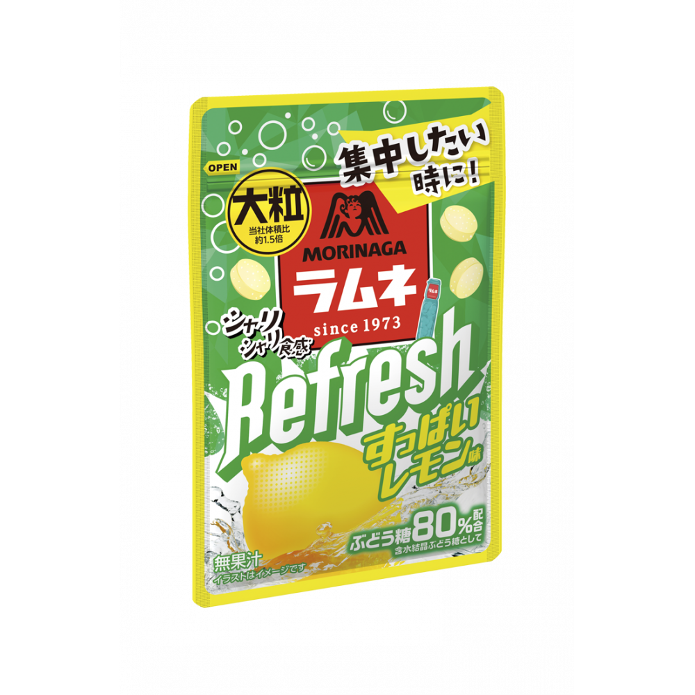 商品写真:大粒ラムネRefresh<すっぱいレモン味>