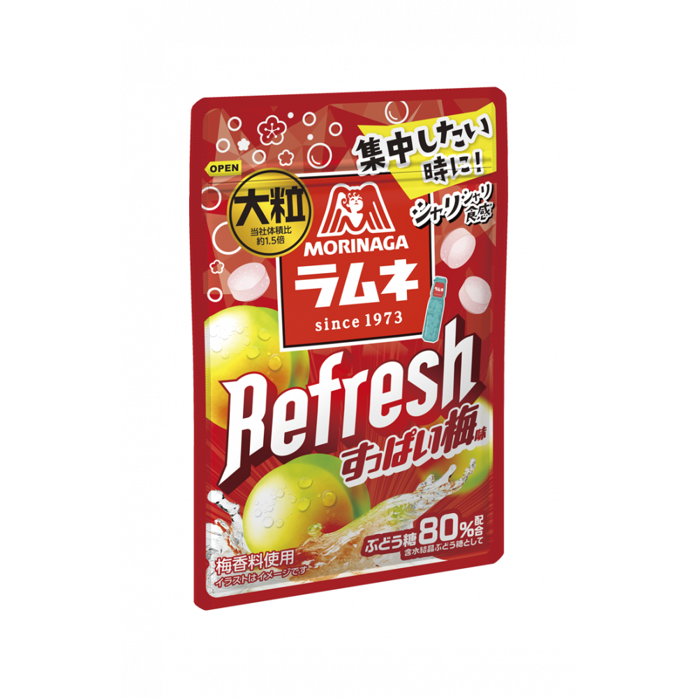 商品写真：大粒ラムネＲｅｆｒｅｓｈ＜すっぱい梅＞