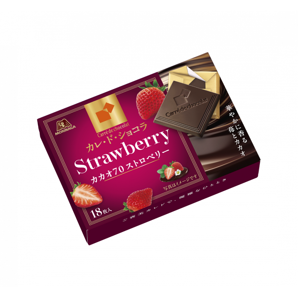 カレ・ド・ショコラ＜カカオ70ストロベリー＞ | チョコレート | 菓子