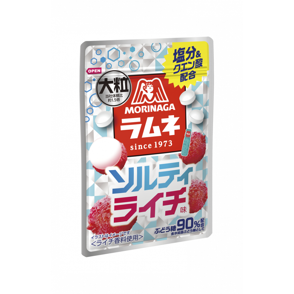 商品写真：大粒ラムネ＜ソルティライチ＞