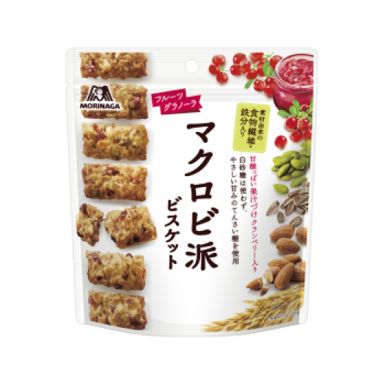 マクロビ派ビスケット＜フルーツグラノーラ＞チャック付スタンドパウチ