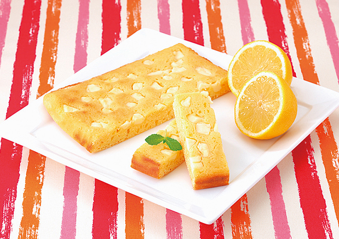 まるごとレモンとクリームチーズのスティックケーキ 天使のお菓子レシピ 森永製菓株式会社