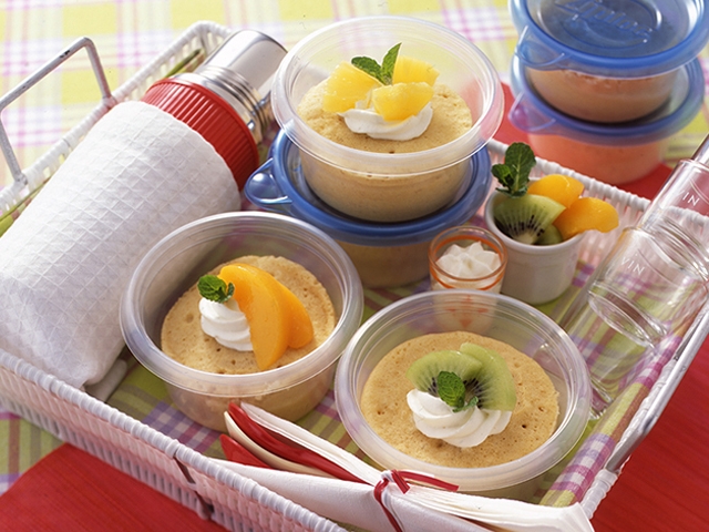 フルーツのふんわりカップケーキ 天使のお菓子レシピ 森永製菓株式会社