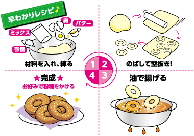 ドーナッツ 天使のお菓子レシピ 森永製菓株式会社