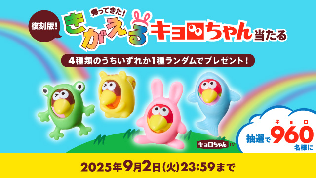 復刻版！きがえるキョロちゃん当たるキャンペーン