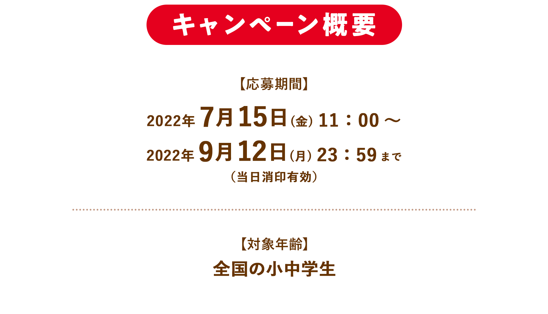 キャンペーン概要
